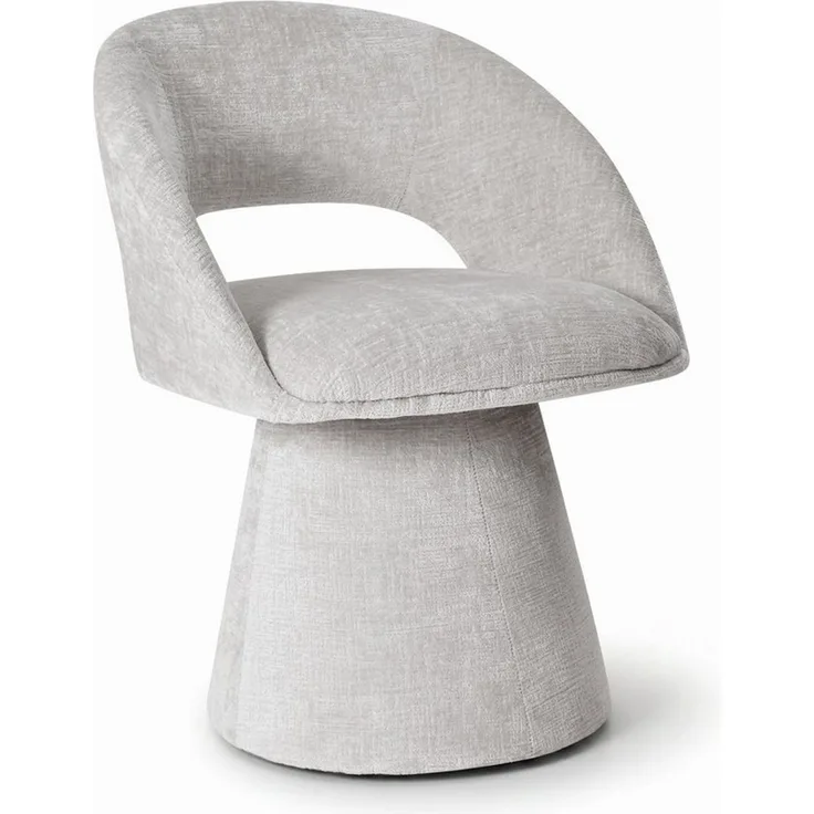 Duhome Esszimmerstuhl (7307A1), 360° Drehbar, Chenille, Hohle Rückenlehne, Esszimmer & Wohnzimmer