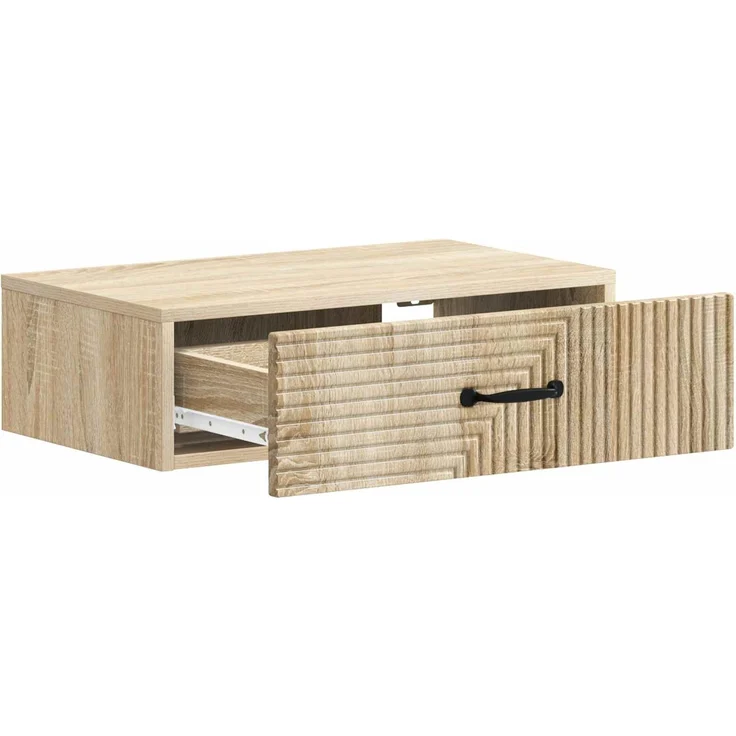 vidaXL Wandmontierter Beistelltisch Sonoma-Eiche 59 x 34,5 x 17 cm 898657 – Bild 4