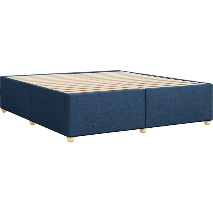 vidaXL Bettgestell ohne Matratze Blau 200x200 cm Stoff 3284763 – Bild 6