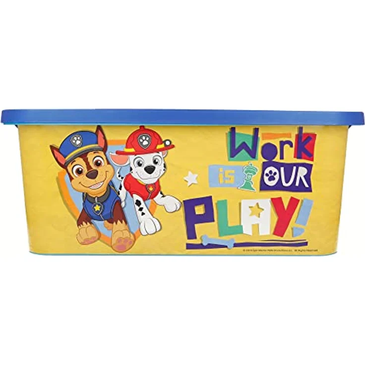 Spielzeugkiste ca. 40 x 29 x 16 cm Aufbewahrungsbox 13L Paw Patrol – Bild 3
