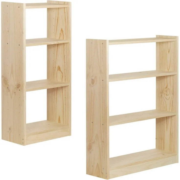 Astigarraga Kit Line Bücherregal Vollholzregal "Gala" Regalmodul mit 4 Ebenen in zwei Größen
