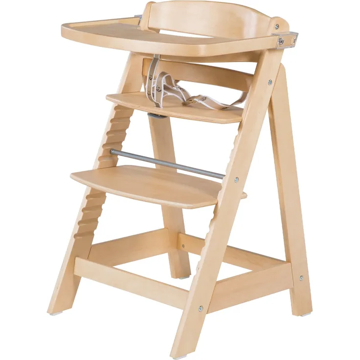 roba Treppenhochstuhl 'Sit Up FUN' - inkl. abnehmbarem Essbrett & Bügel - mitwachsend - Natur