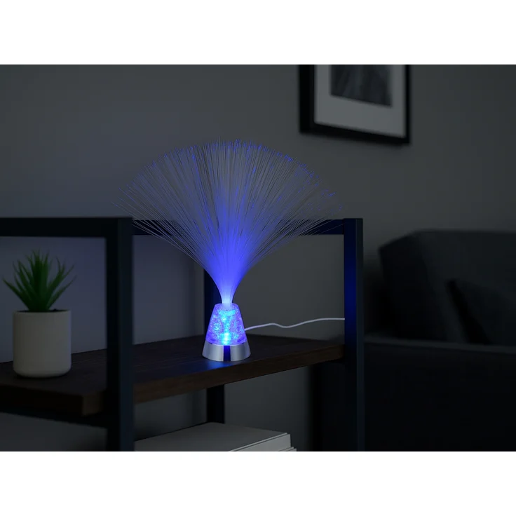 Coole Faserlampe mit RGB Farbwechsel, auch Batteriebetrieb geeignet, Höhe 31,5cm – Bild 9