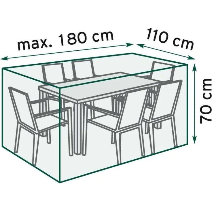 TrendLine Schutzhülle Exclusive Sitzgruppe 180x110x70 cm Abdeckung Gartenmöbel