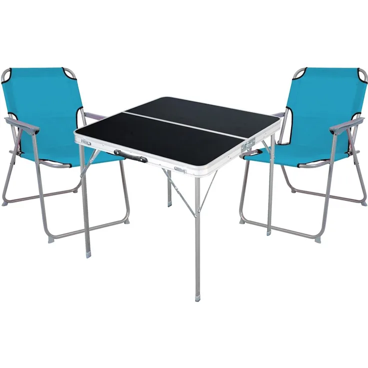 3-teiliges Campingmöbel Set Alu L80xB80xH70cm Patrol