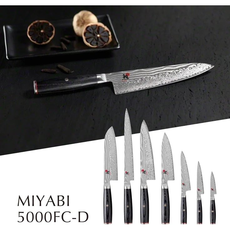 MIYABI 5000 FC-D Sujihiki 24 cm, Pakka Holz – Bild 6