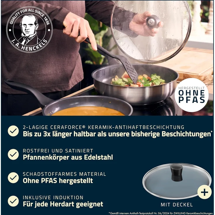 Stieltopf Henckels by ZWILLING STREAM CERAMIC D 28 cm bunt – Bild 2