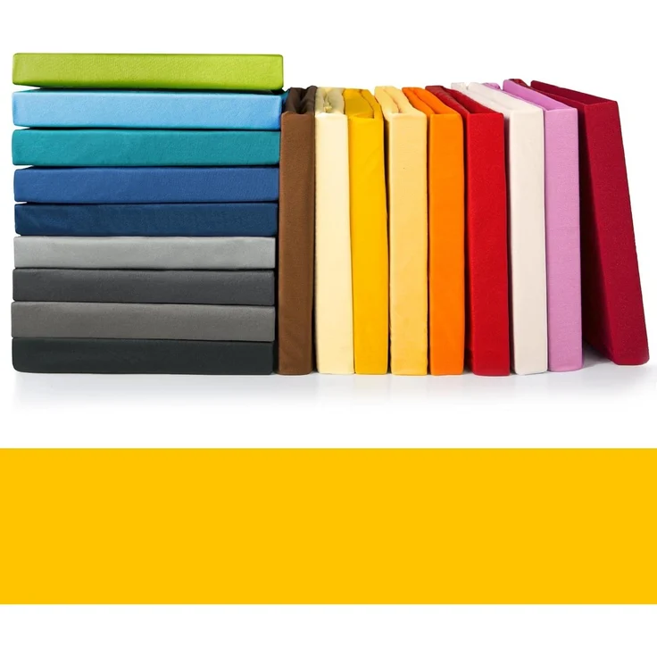 CelinaTex Spannbettlaken Jade Spannbetttuch Mikrofaser 180x200-200x200cm maisgelb, Polyester, (1 Stück), allergikergeeignet,atmungsaktiv,bügelfrei,dauerelastisch und weich