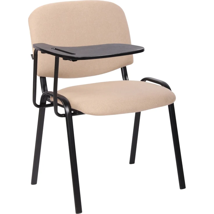 CLP Stuhl Ken mit Klapptisch Stoff mit gepolsterter Sitzfläche,creme – Bild 1