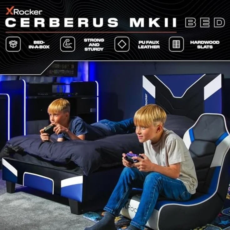 X Rocker Gamerbett Cerberus MKII Racing & Gaming Bett für Kinder & Jugendliche – Bild 2