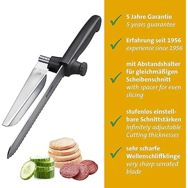 WESTMARK Allzweckmesser So Clever, mit scharfer Wellenschliffklinge und Abstandhalter – Bild 2