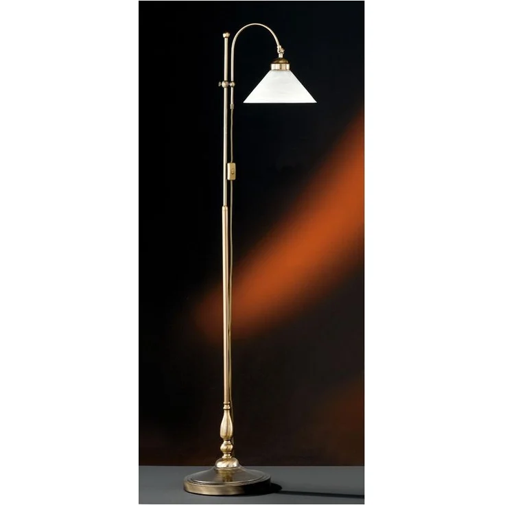 Fischer & Honsel 47841 Antwerpen Stehleuchte 40W E27 Altmessing Alabaster Glas 175cm18870
