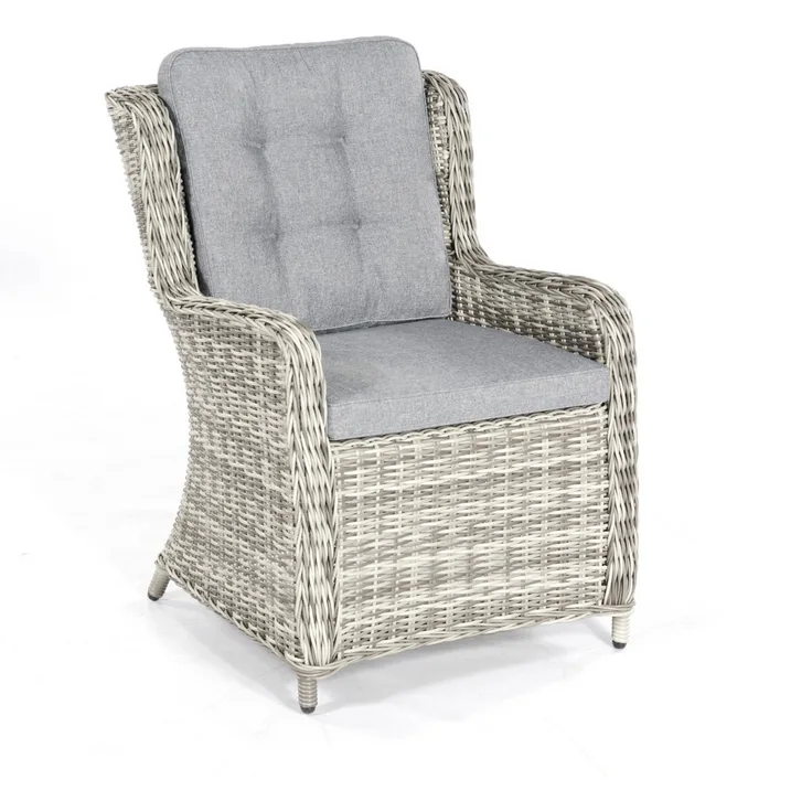 SunnySmart Garten-Sessel Lincoln Aluminium mit Kunststoffgeflecht vintage-taupe Gartenstuhl