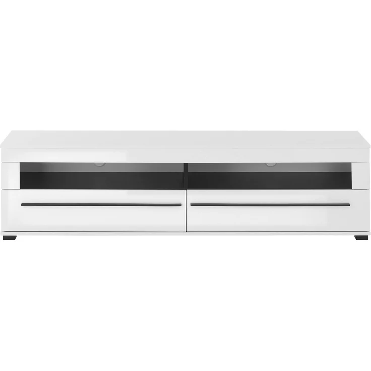 INOSIGN Lowboard modernes TV-Unterteil, Kommode in Eiche Evoke oder weiß, schwarze Stangengriffe, ausreichend Stauraum, vielseitig einsetzbar – Bild 3
