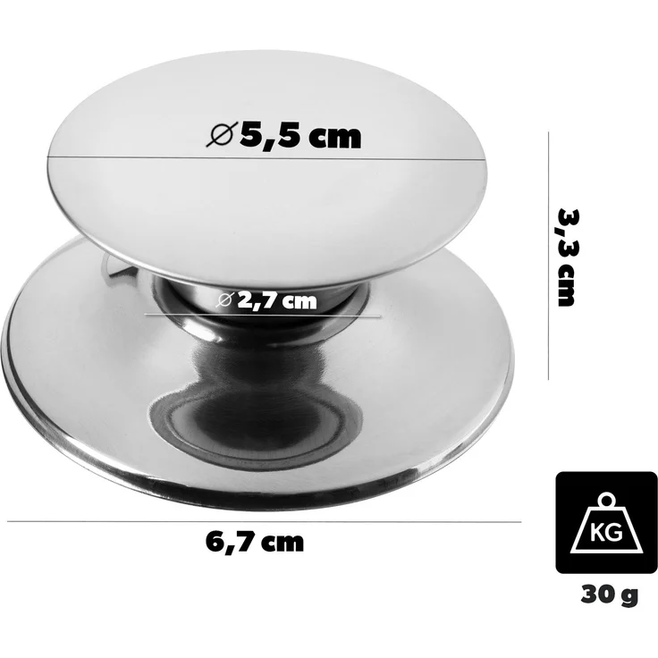 KADAX Universaldeckel 24/26/28 cm, Universal Deckel für Töpfe & Pfannen, Pfannendeckel, Glasdeckel mit Silikonrand und Dampfloch, Topfdeckel (Silber) – Bild 6