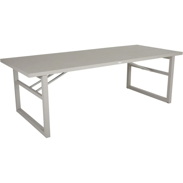 Gartenesstisch Vevi aus Aluminium, modern, beige, für 6–8 Personen, 230x95 cm – Bild 1