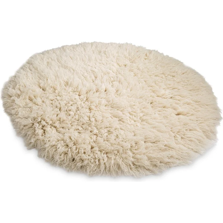 THEKO Wollteppich Flokati XXL, handgewebt, rund, Höhe: 100 mm, original griechischer Flokati, Hochflor, reine Wolle, auch in rund – Bild 2