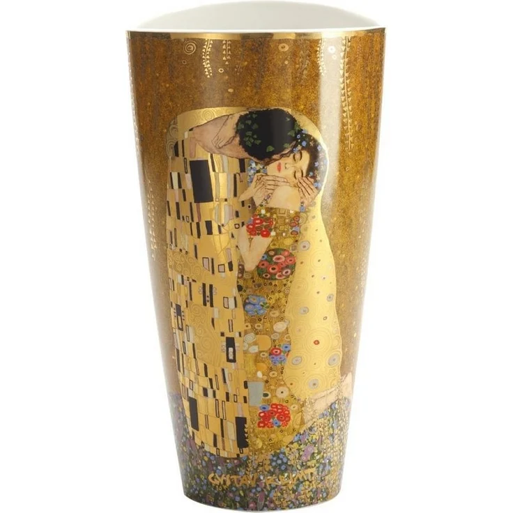 Goebel Dekovase Gustav Klimt, Farbe: Gold, Motiv: Der Kuss – Bild 5