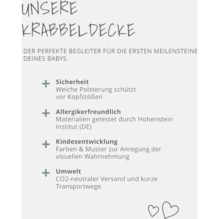 ULLENBOOM personalisierbare Krabbeldecke für Baby 140x140 cm - Dick & weich | Perfekt als Geschenk, Außenmaterial: 100% Baumwolle, OEKO-TEX zertifiziert, Made in EU, Schadstoffgeprüft, waschbar – Bild 4