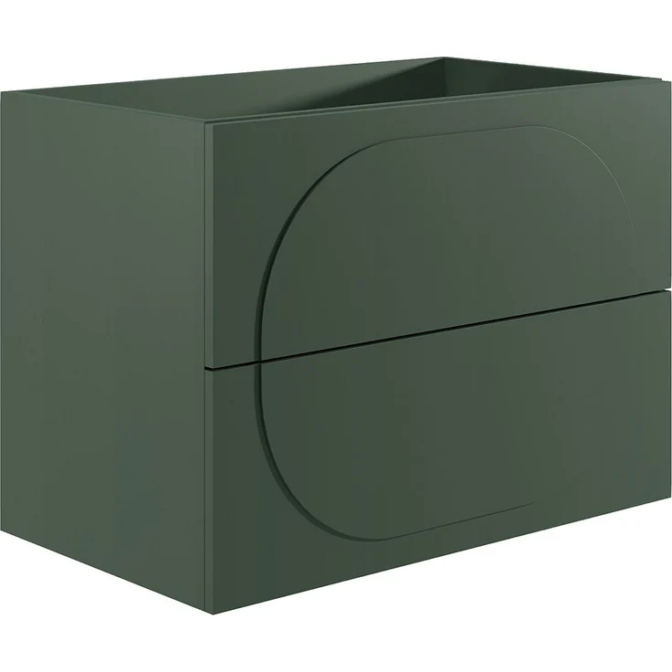 Vente-unique - Badmöbel Hängeschrank + Einbauwaschbecken - Grün - 80 cm - VUTOMA – Bild 5
