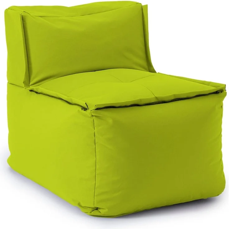 Lumaland Sitzsack-Sofa, Polyester, Mittelteil, Apfelgrün, 70 x 81 x 54 cm – Bild 1