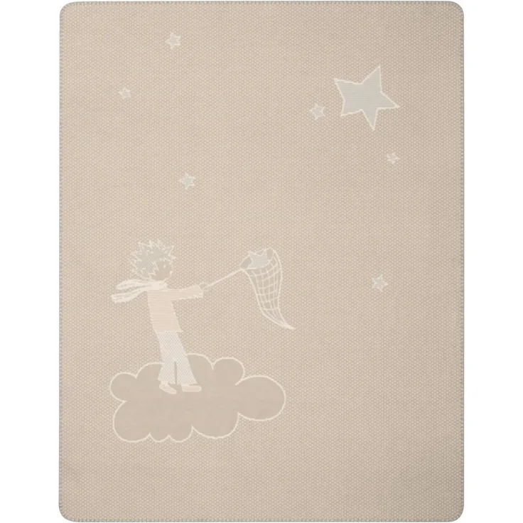 Babydecke Babydecke Little Prince, Biederlack, Babydecke Little Prince, er kleine Prinz auf einer Wolke