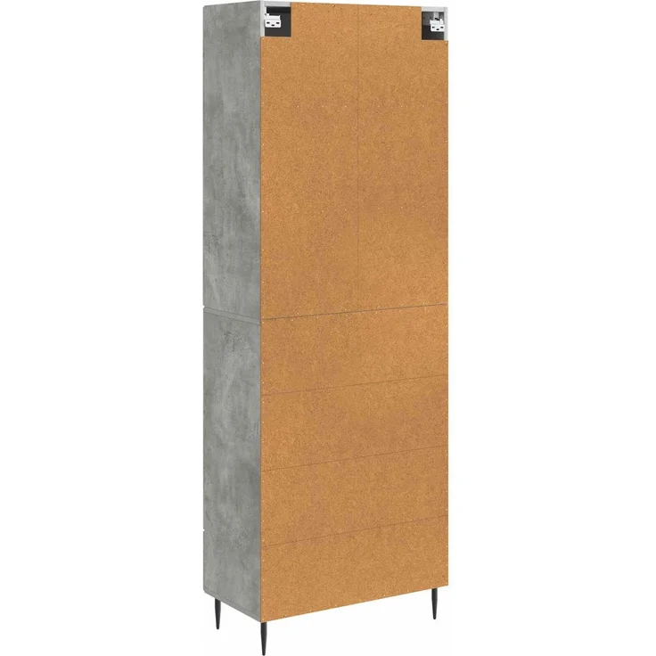 vidaXL Schrankset 2 pcs Betongrau 66 x 34,5 x 90 cm Holzwerkstoff 3416640 – Bild 6