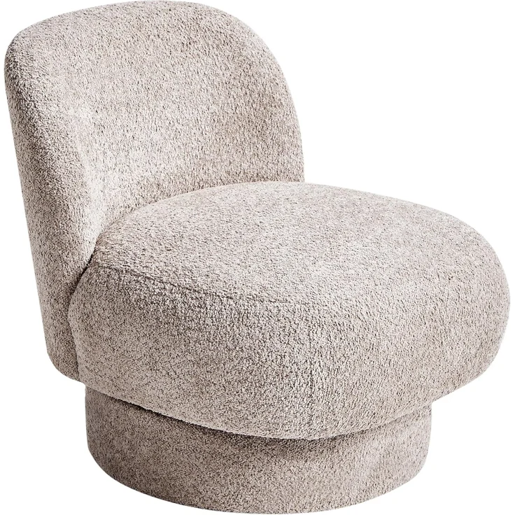 Sessel Bouclé taupe mit Drehfunktion AYLO – Bild 4