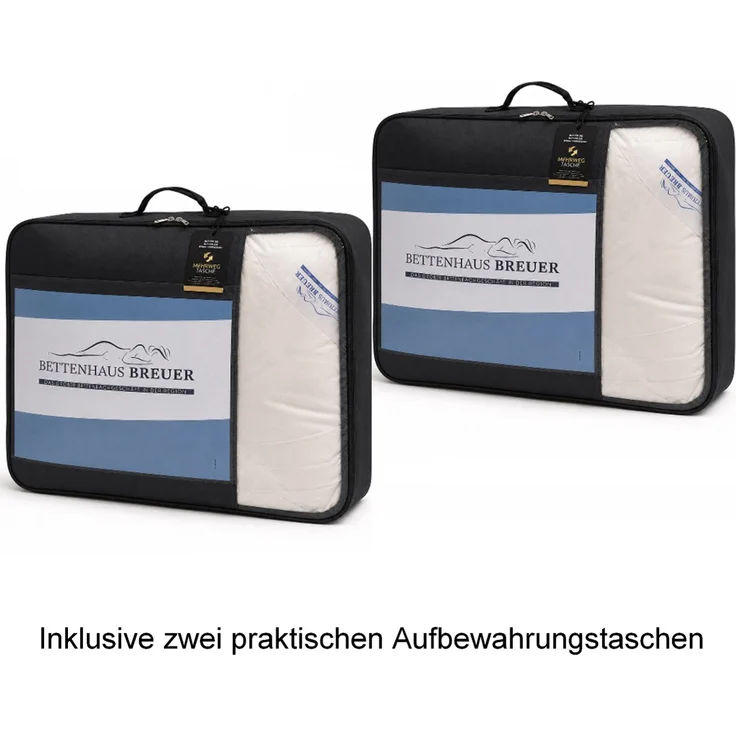 2 Stück Daunenpass Sommer Daunen Bettdecke Sommerdecke 320g 135x200 – Bild 8