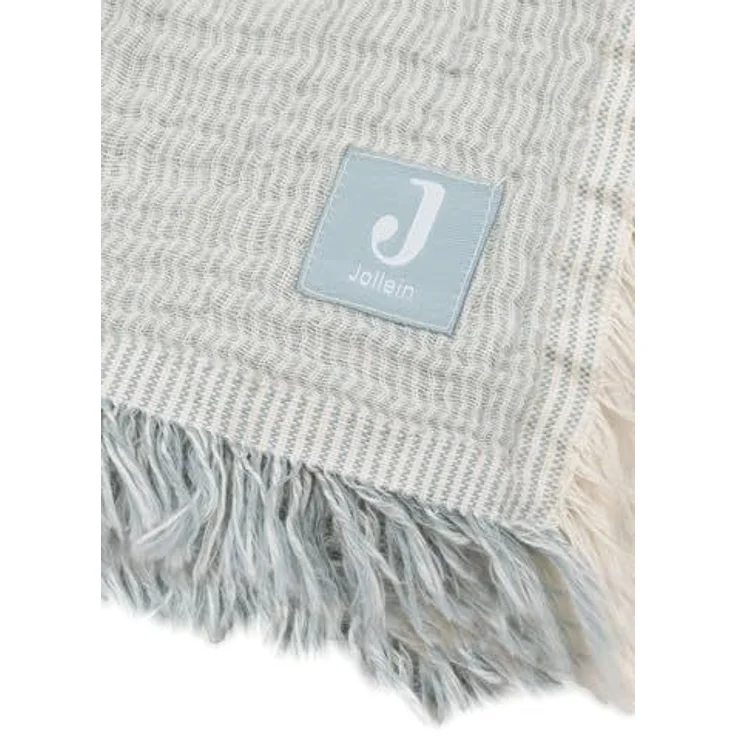 Jollein Decke Wiege - 75x100 cm - Fringe Stripe – Bild 3