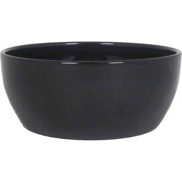 INNA-Glas Pflanzschale Keramik Pflanzenschale, Ø24,5cm, 9,5cm, schwarz – Bild 1