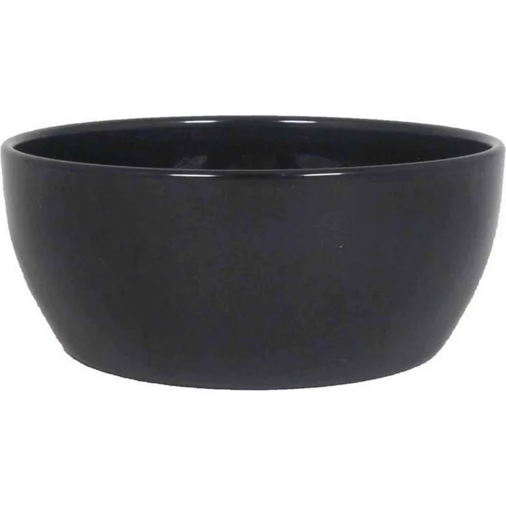 INNA-Glas Pflanzschale Keramik Pflanzenschale, Ø24,5cm, 9,5cm, schwarz