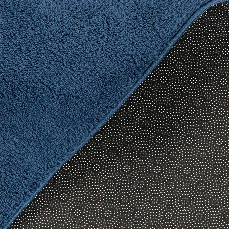 TaraCarpet Teppich Supersoft Kurzflorteppich Fiona Uni, rechteckig, Höhe: 14 mm, Wohnzimmer, Schlafzimmer, Esszimmer, Fiona blau 50x80 – Bild 3