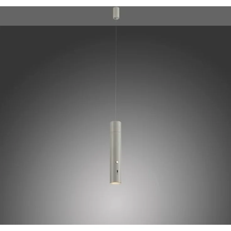 Just Light Pendelleuchte Attach, LED Akku-Pendelleuchte mit USB, 300 lm, verstellbar in Weiß – Bild 5