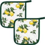 Kracht Kochschürze Topflappen "Zitronen" 2er-Pack, Motiv