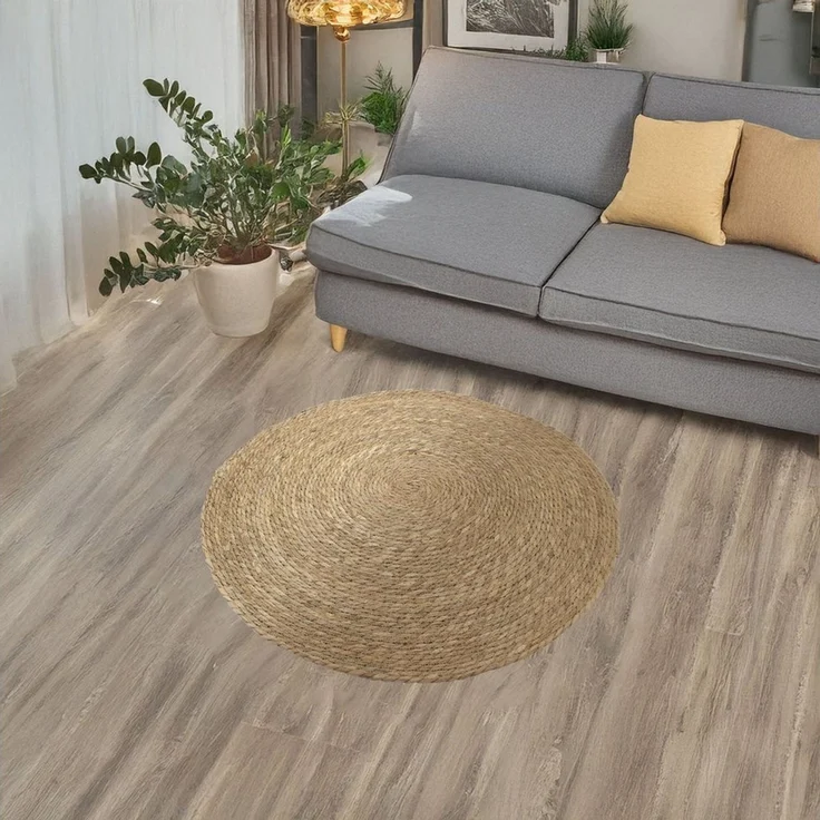 Spetebo Teppich aus Seegras Ø 80 cm, rund, Höhe: 10 mm, für Fußbodenheizung geeignet – Bild 3