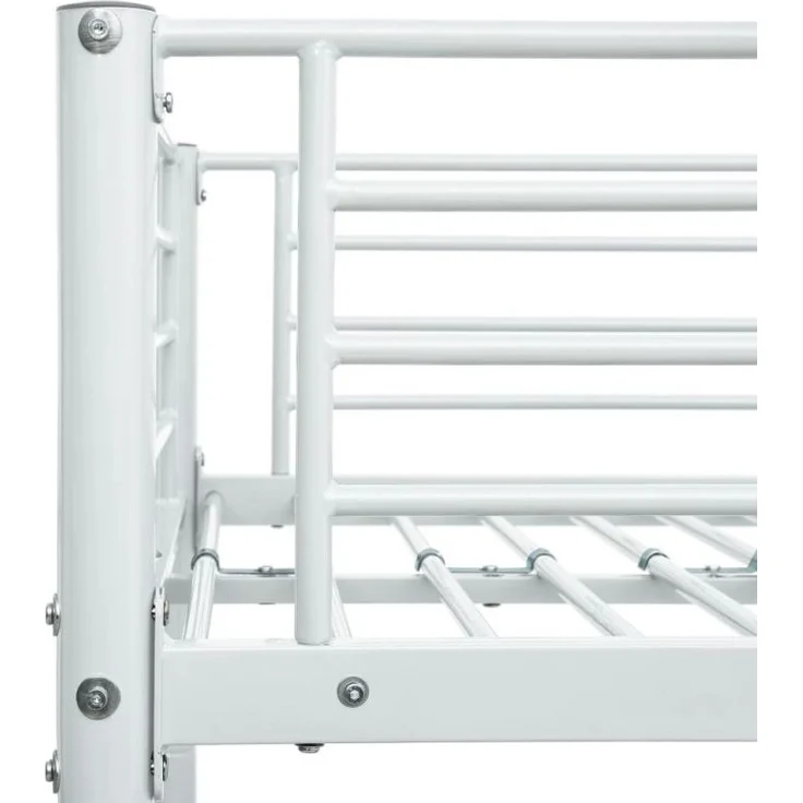 vidaXL Etagenbettgestell Weiß Metall 140x200 cm/90x200 cm 287903 – Bild 2