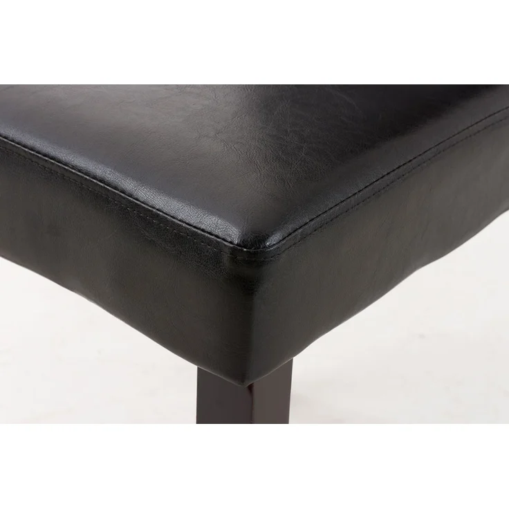 Esszimmerstuhl DALAN - Kunstleder Braun 41x47x91 cm Dunkelbraun | Essstühle Esszimmerstühle Küchenstühle Wohnzimmerstühle – Bild 6