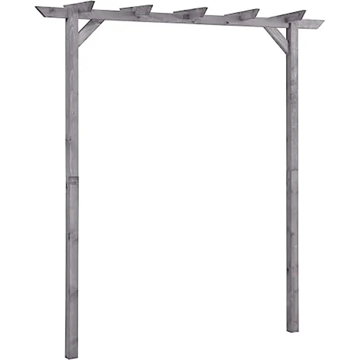 vidaXL Garten-Pergola Grau 200x40x205 cm Imprägniertes Kiefernholz 313567