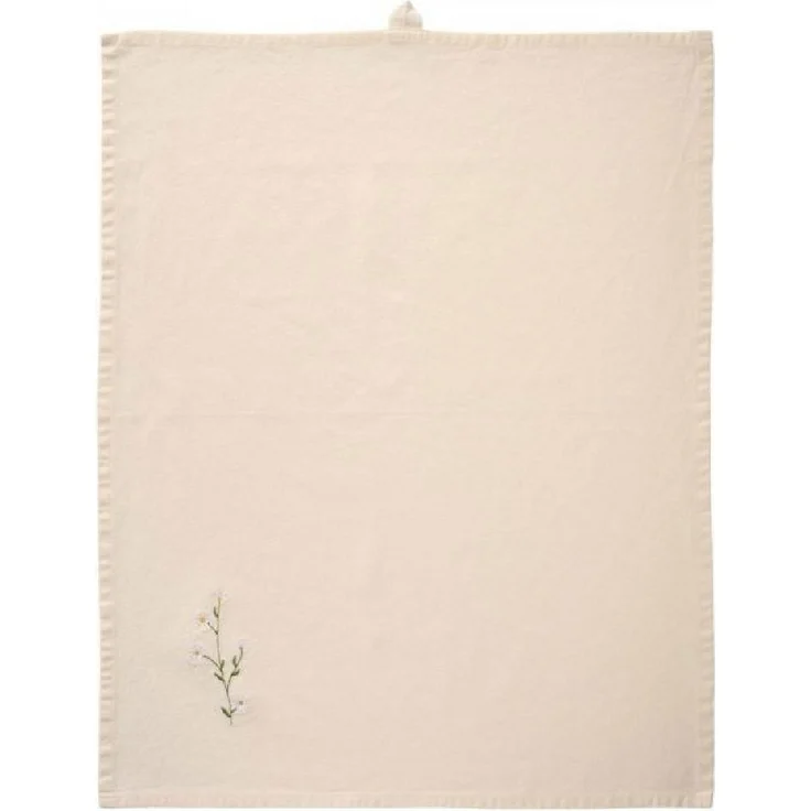 Ib Laursen Geschirrtuch Ib Laursen Geschirrtuch Flora mit weißen Margeriten (50x70 cm) – Bild 4