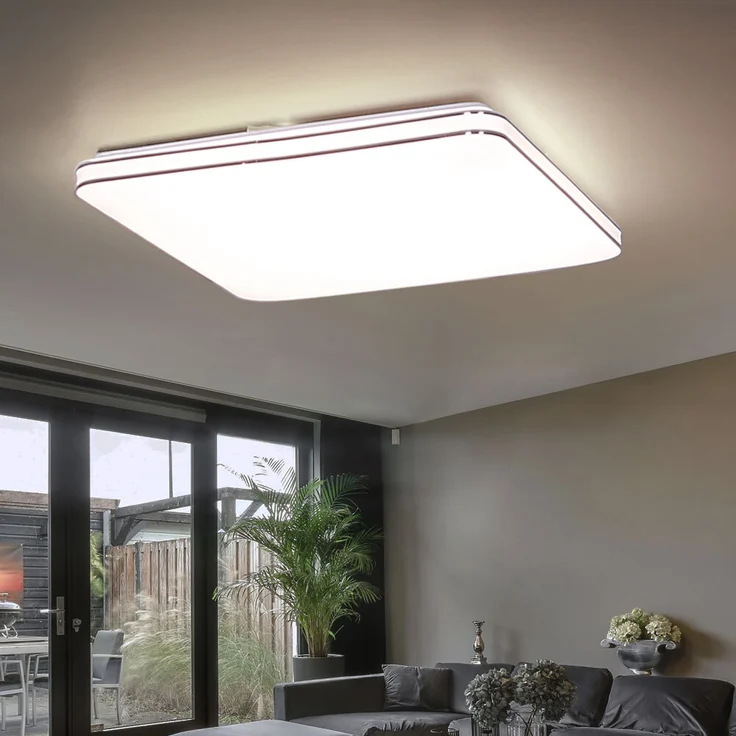LED Deckenpanel, 3200 Lumen, App, CCT, Sternen-Effekt, L 50 cm – Bild 4