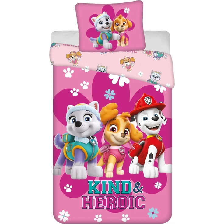 Paw Patrol Design Kuschelige Bettwäsche Baumwolle, 140x200 cm & 50x70 cm – Bild 1