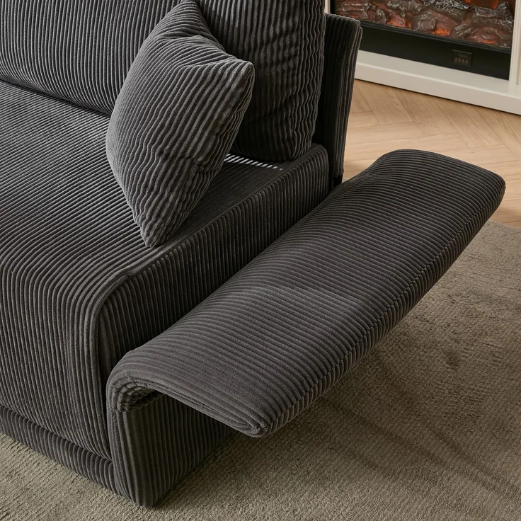 ZUBALIYA Schlafsofa 69.00x23.00 cm, mit Cordbezug, für Wohnzimmer und Apartments, mit stabilem Untergestell, Beige – Bild 11
