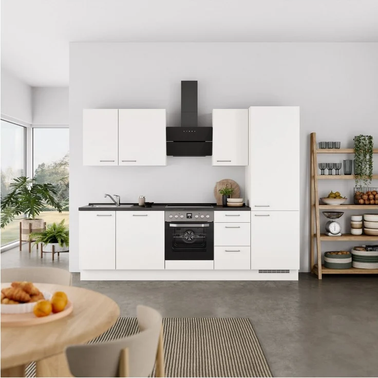 nobilia® Küchenzeile "Laser II", NEU: individuell anpassbar mit gratis Profi-Beratung, vormontiert, 270 cm breit, optional mit verschiedenen E‑Geräte-Sets – Bild 2