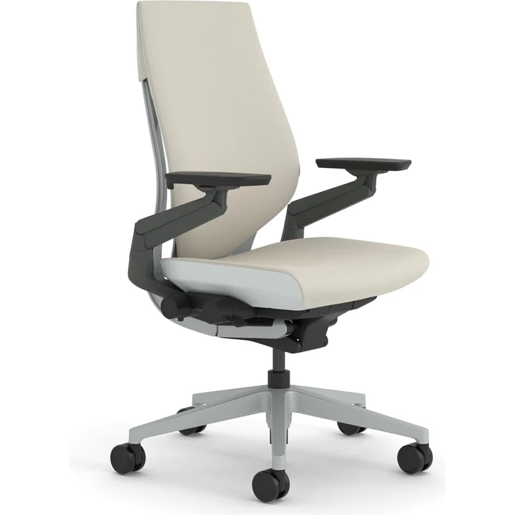 Steelcase Gesture Ergonomischer Bürostuhl mit 360° Armlehnen und 3D-Live Back Lumbalstütze Beige, 66 x 62.5 x 104 – Bild 1