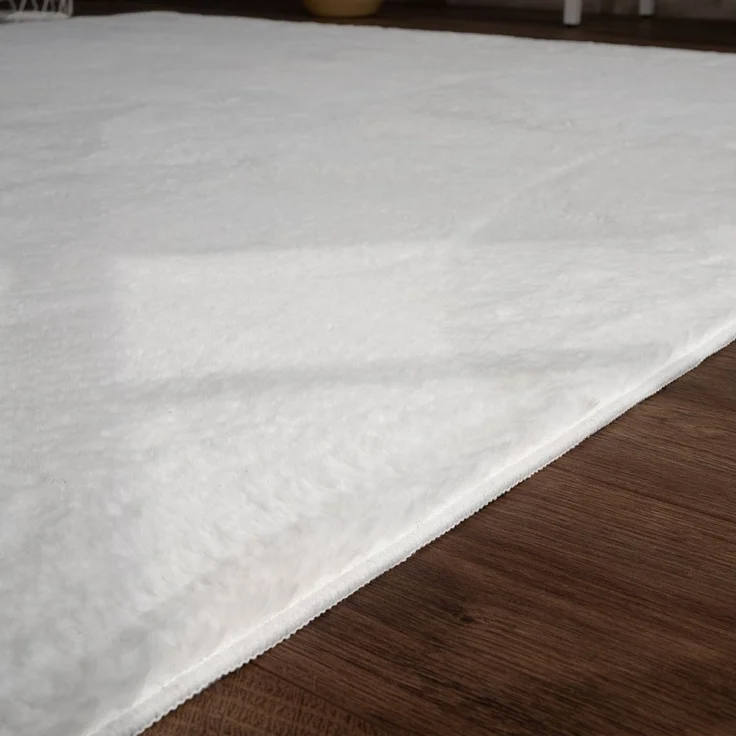 TT Home Teppich Suave 600, rechteckig, Höhe: 14 mm, Wohnzimmer Hochflor Teppich Kunstfell Modern Unifarben Flauschig Weich – Bild 2