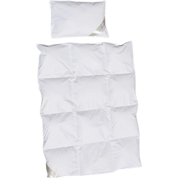 Kinder Daunenbett Bettdecke 100x135 cm Daunendecke + Kissen 100% NEUE Daunen