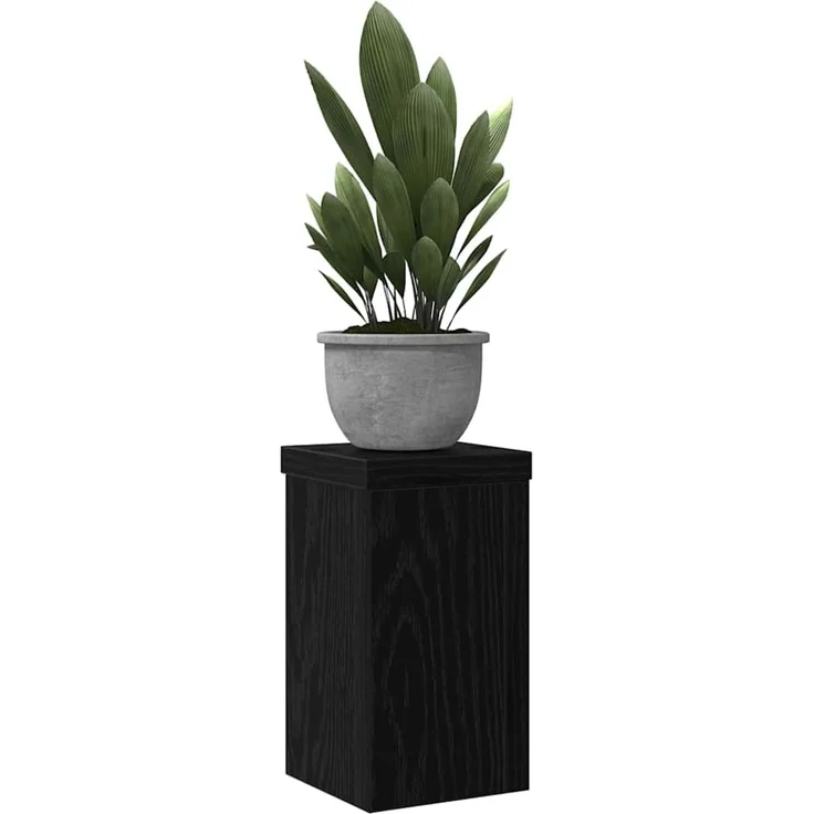 vidaXL Pflanzenständer 2 Stk. Schwarz Eichen-Optik 10 x 10 x 18 cm 869228 – Bild 3