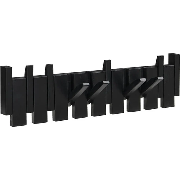 HOME DELUXE Garderobenleiste PORTE Schwarz - 56 x 15 cm – Bild 4