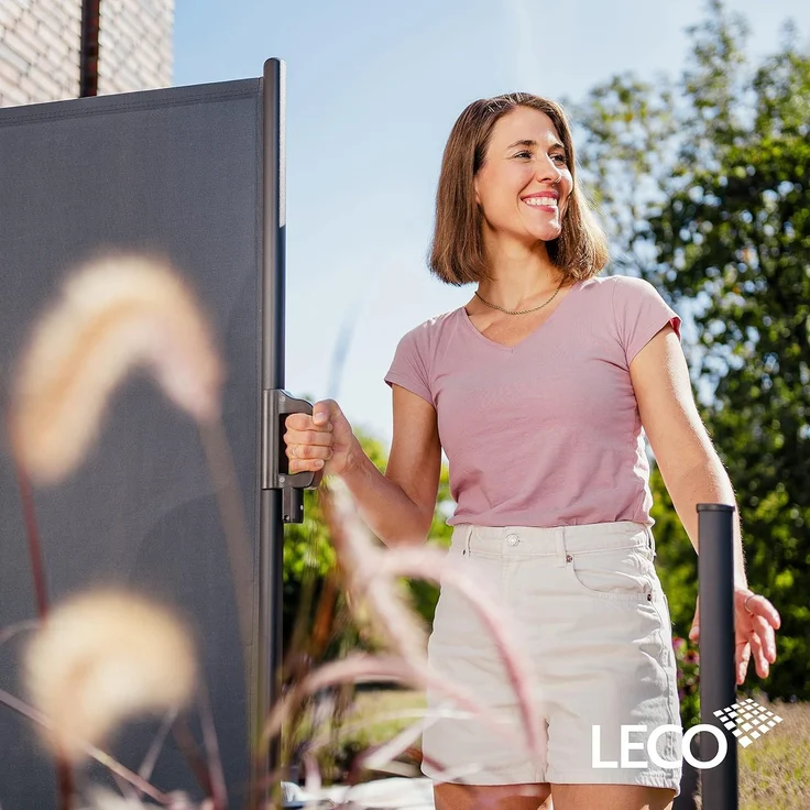 Leco Seitenmarkise, Aluminium, Anthrazit, 160x300 cm – Bild 8